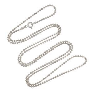 Ball Bead Chain Necklace | Italian Vintage Sterling Silver 925 | 30"